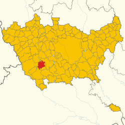 Map of Vermezzo con Zelo (Metropolitan City of Milan, region Lombardy, Italy 2024)